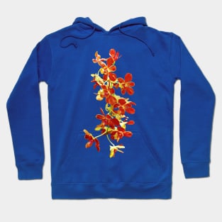 Orchids - Cascade of Orange Orchids Hoodie